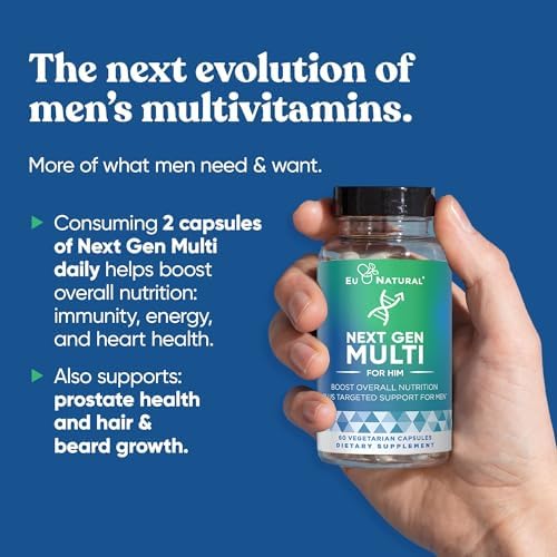 Suplemento Multivitamínico Avanzado Next Gen Multi para Hombre - Mezcla 26 en 1 para Crecimiento de Barba y Cabello, Salud Reproductiva, Metabolismo, - imagen 2