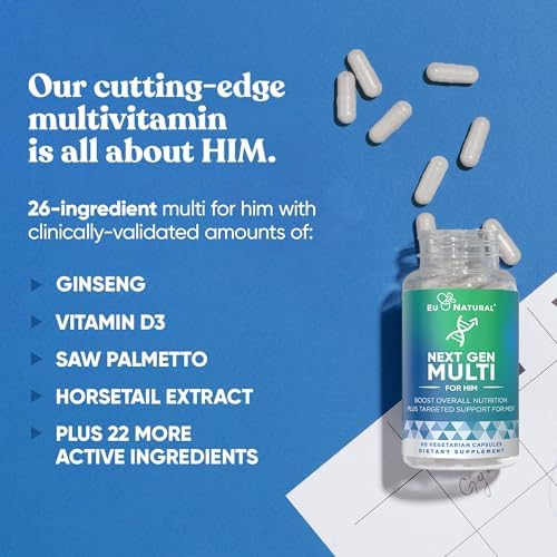 Suplemento Multivitamínico Avanzado Next Gen Multi para Hombre - Mezcla 26 en 1 para Crecimiento de Barba y Cabello, Salud Reproductiva, Metabolismo, - imagen 4