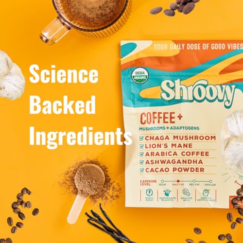 Café Orgánico de Hongos con Adaptógenos | Melena de León y Chaga | Café Instantáneo | Mitad Cafeína | 2,000mg de Hongos - 30 Porciones - imagen 6