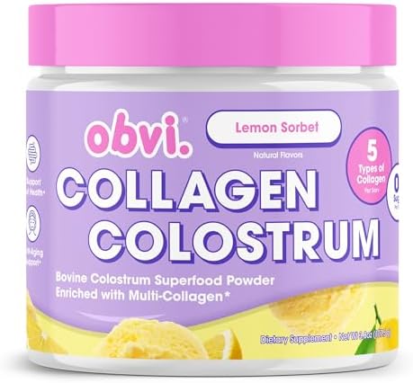 Colágeno Hidrolizado de Bovino Obvi en Polvo de Proteína Superfood Sabor Sorbete de Limón | 30 Porciones - Apoya la Digestión, Inmunidad, Cabello y - imagen 1