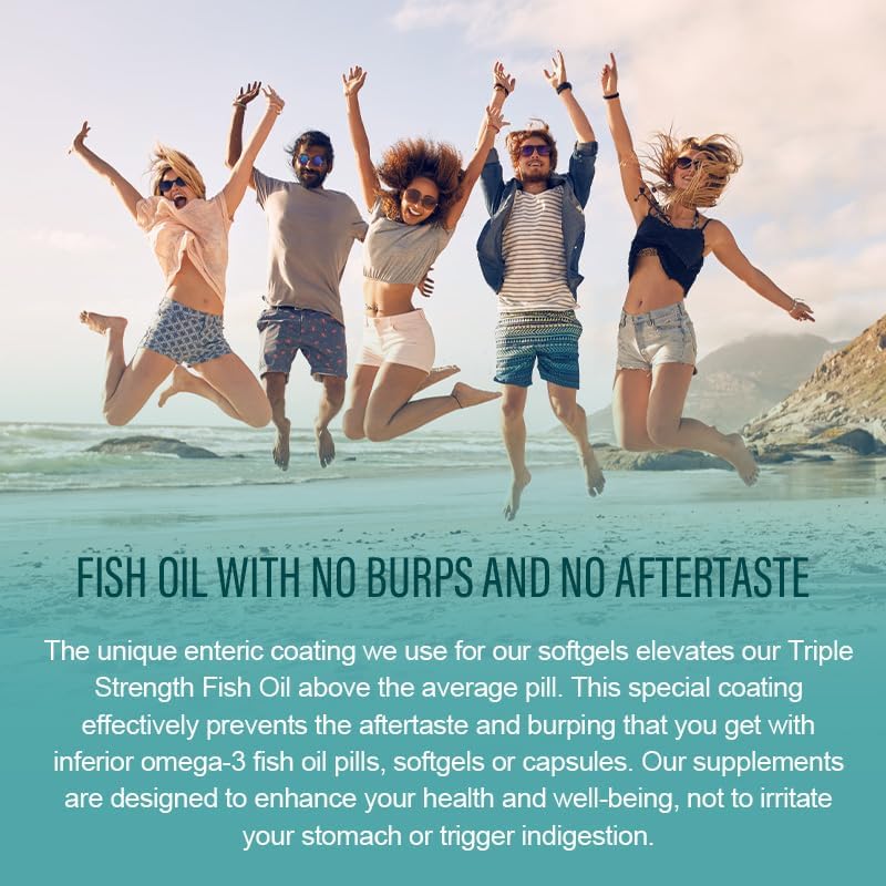 Aceite de Pescado Silvestre de Alaska Triple Fuerza, Omega-3 2500mg, EPA 1300mg + DHA 1200mg, Suplemento para Corazón y Articulaciones, 120 Cápsulas - imagen 5