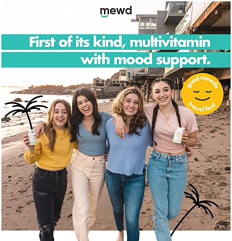 Gomitas Multivitamínicas MEWD para Niños y Adolescentes - Apoyo al Ánimo Natural con L-Teanina, Vitaminas A, C, D3, B6, B9, B12, Zinc y Hierro - - imagen 5