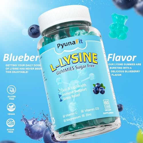 Gomitas PYUNAFIT L-Lisina 1000mg, 5 en 1, Suplemento Extra Fuerte para Inmunidad, Salud de Piel y Labios, 60 piezas, Para Niños y Adultos - imagen 6