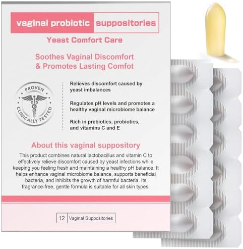 Suplemento probiótico vaginal Nahid, supositorios de ácido hialurónico, humectante vaginal, equilibrio de pH, restaura olor vaginal saludable, - imagen 1