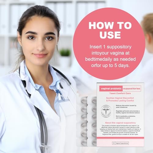 Suplemento probiótico vaginal Nahid, supositorios de ácido hialurónico, humectante vaginal, equilibrio de pH, restaura olor vaginal saludable, - imagen 4