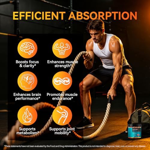 Gomitas de Creatina Monohidratada Exdoo con Cúrcuma para Hombres y Mujeres, Sin Azúcar, 120 piezas, Soporte de Fuerza, Energía y Músculos - imagen 3