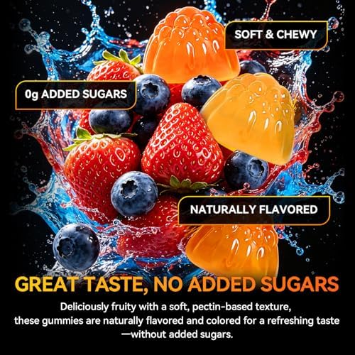 Gomitas de Creatina Monohidratada Exdoo con Cúrcuma para Hombres y Mujeres, Sin Azúcar, 120 piezas, Soporte de Fuerza, Energía y Músculos - imagen 4