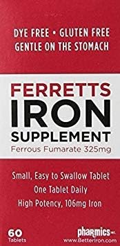 Tabletas Ferretts #60 (106 mg) Paquete de 2 - imagen 1