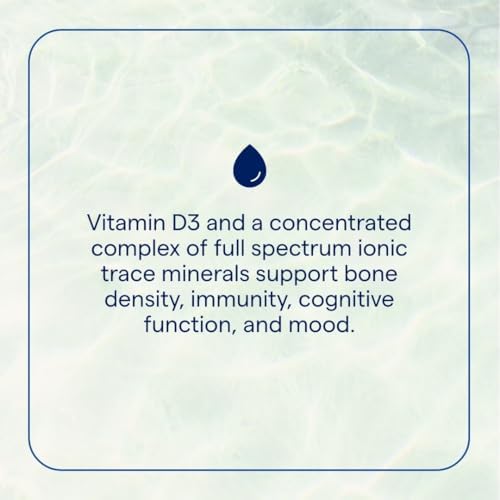 Trace Minerals | Vitamina D3 Líquida | 126 mcg (5000 UI) D3 con 72+ Minerales Traza Iónicos Concentrace | Rápida Absorción, Alta Potencia | Sabor - imagen 2