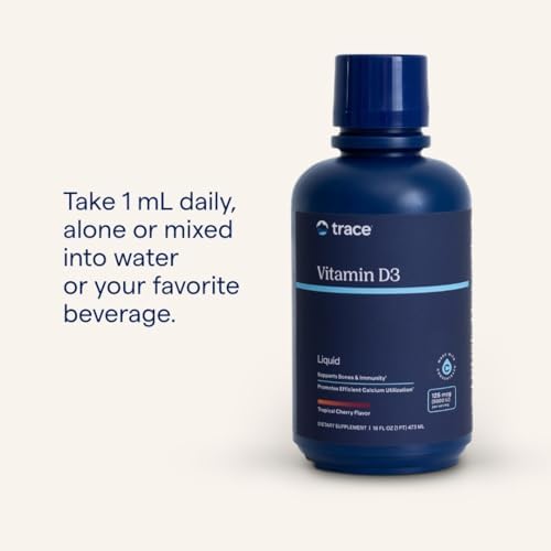 Trace Minerals | Vitamina D3 Líquida | 126 mcg (5000 UI) D3 con 72+ Minerales Traza Iónicos Concentrace | Rápida Absorción, Alta Potencia | Sabor - imagen 4
