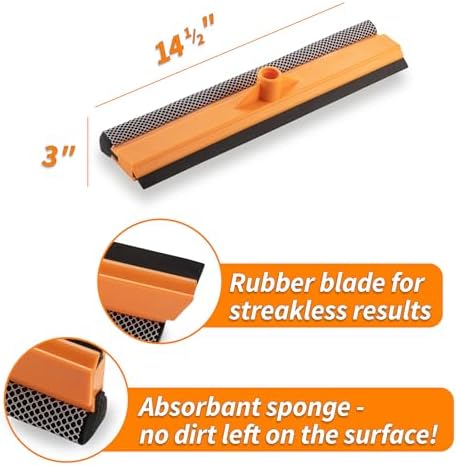 Accesorio de Limpiaparabrisas de Ventana de 15 // Limpiaparabrisas Multiusos para Auto y Ventanas Compatible con Todos los Mangos de Rosca Acme - imagen 2