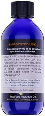 THE FOOD MOVEMENT CO. Ácido Fulvico Negro - Minerales Humicos y Fulvicos con Electrolitos para Salud Digestiva y Recuperación, Suplemento de 8 oz - imagen 3