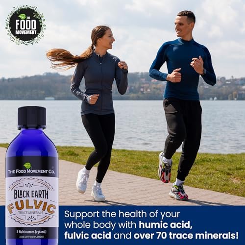 THE FOOD MOVEMENT CO. Ácido Fulvico Negro - Minerales Humicos y Fulvicos con Electrolitos para Salud Digestiva y Recuperación, Suplemento de 8 oz - imagen 5