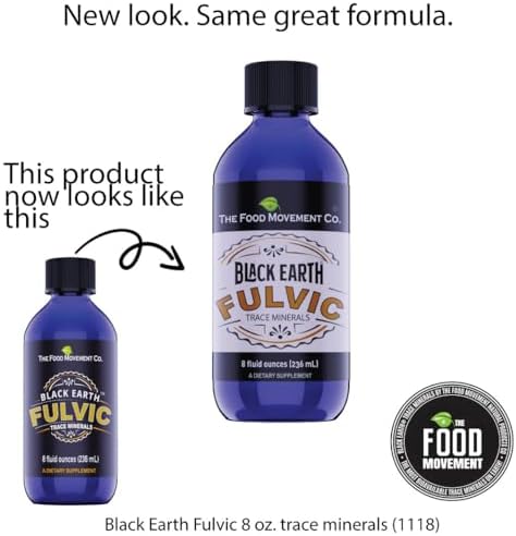 THE FOOD MOVEMENT CO. Ácido Fulvico Negro - Minerales Humicos y Fulvicos con Electrolitos para Salud Digestiva y Recuperación, Suplemento de 8 oz - imagen 7