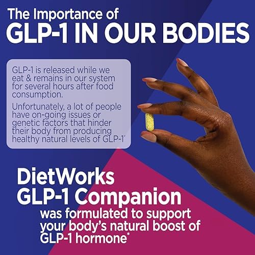 DietWorks GLP-1 Companion, Soporte con Semaglutida, Promueve la Digestión y Regularidad, Aumenta Niveles de Energía, 60 Tabletas - imagen 6