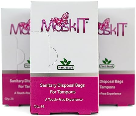 Bolsas de Desecho para Tampones MaskIT: Ecológicas y Sin Contacto - Paquete de 3, 78 Piezas - imagen 1