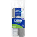 Vasos de café desechables Dixie To Go de 12 oz, 120 piezas, con tapas y diseños variados, ideales para bebidas calientes - imagen 1