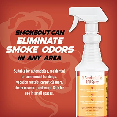 Spray Eliminador de Olores SmokeOut para Humo y Olores Fuertes – Fuerza Comercial, de Acción Rápida, No Tóxico (32 fl. oz.) - imagen 2