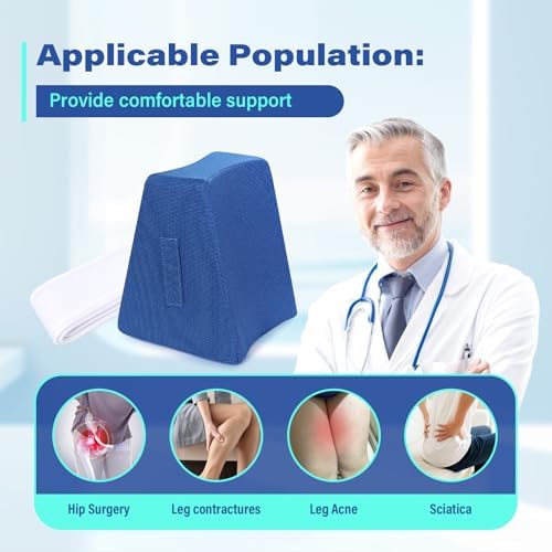 TYYIHUA Cuña de Separación de Rodillas - Almohada de Abducción para Soporte de Piernas y Prevención de Luxaciones - Almohada para Recuperación de - imagen 2
