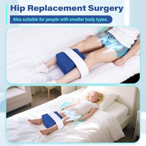 TYYIHUA Cuña de Separación de Rodillas - Almohada de Abducción para Soporte de Piernas y Prevención de Luxaciones - Almohada para Recuperación de - imagen 3