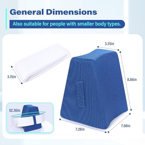 TYYIHUA Cuña de Separación de Rodillas - Almohada de Abducción para Soporte de Piernas y Prevención de Luxaciones - Almohada para Recuperación de - imagen 5
