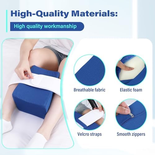 TYYIHUA Cuña de Separación de Rodillas - Almohada de Abducción para Soporte de Piernas y Prevención de Luxaciones - Almohada para Recuperación de - imagen 6