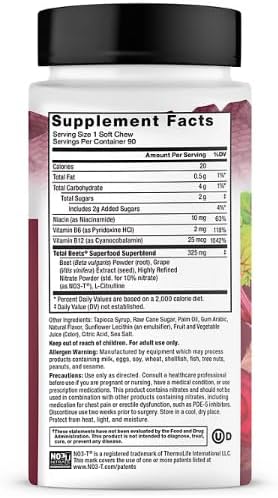 EVSEMO Total Beets, Gomas Suplemento de Remolacha, Sabor Acai Berry (90 piezas) - imagen 2