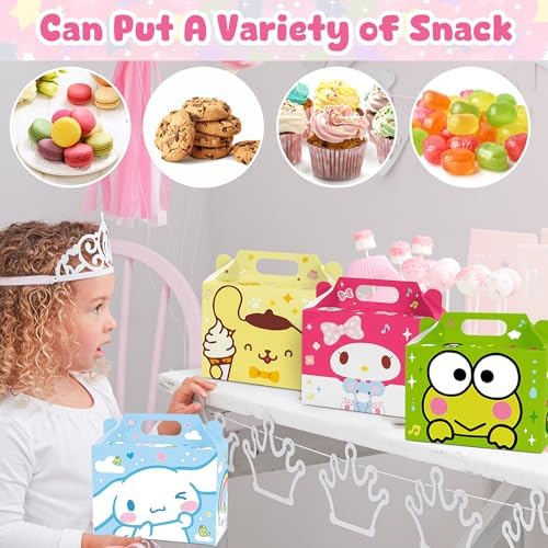 Cajas de Regalo para Fiesta Zoomiin 24PCS, Cajas de Dulces con Temática de Caricaturas, 12 Diseños para Decoraciones de Cumpleaños - imagen 3
