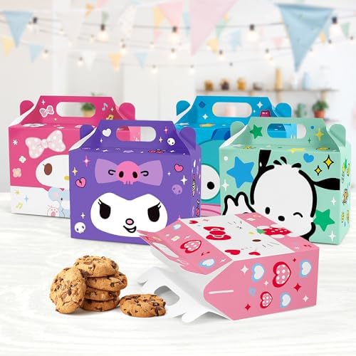 Cajas de Regalo para Fiesta Zoomiin 24PCS, Cajas de Dulces con Temática de Caricaturas, 12 Diseños para Decoraciones de Cumpleaños - imagen 4
