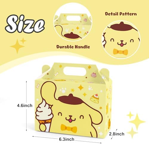 Cajas de Regalo para Fiesta Zoomiin 24PCS, Cajas de Dulces con Temática de Caricaturas, 12 Diseños para Decoraciones de Cumpleaños - imagen 5