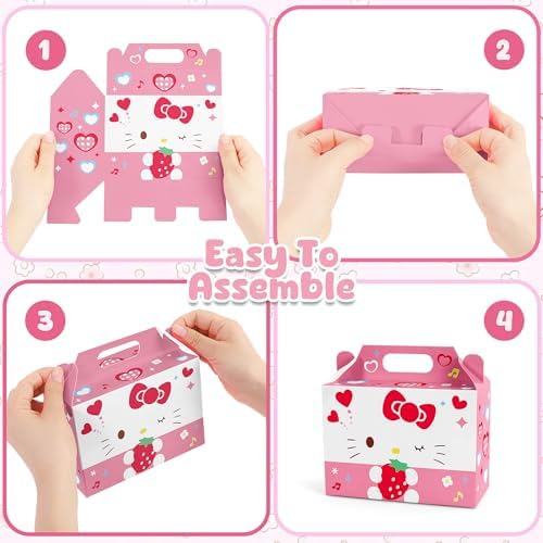 Cajas de Regalo para Fiesta Zoomiin 24PCS, Cajas de Dulces con Temática de Caricaturas, 12 Diseños para Decoraciones de Cumpleaños - imagen 6