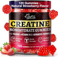 Gomitas de Creatina Hoozzch para Hombres y Mujeres, 5g de Creatina Monohidratada por Porción, Sin Gluten, Veganas, Sabor Fresa, 120 Unidades - imagen 1