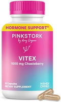 Vitex Orgánico Pink Stork – 1000 mg de Bayas de Sauzgatillo – Apoyo Natural para la Perimenopausia y Armonía Hormonal – 60 Cápsulas Veganas - imagen 1