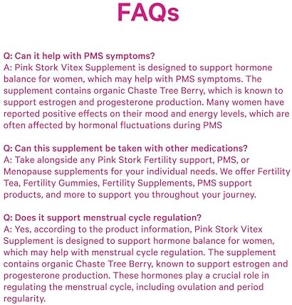 Vitex Orgánico Pink Stork – 1000 mg de Bayas de Sauzgatillo – Apoyo Natural para la Perimenopausia y Armonía Hormonal – 60 Cápsulas Veganas - imagen 8