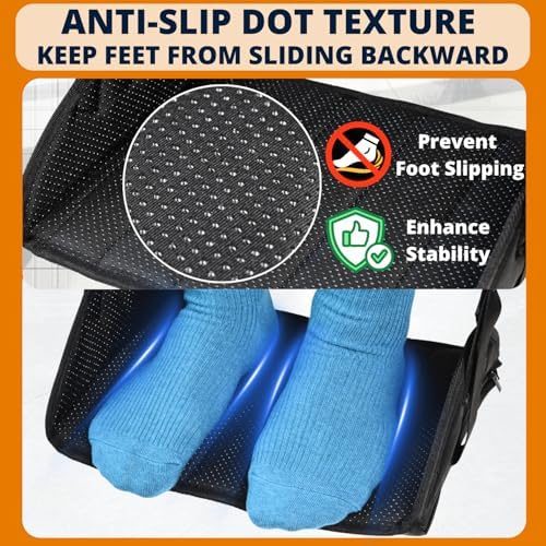 Hamaca para pies Caredgitz Premium para silla de ruedas, reposapiés antideslizante, ajustable para andador y silla, accesorios para silla de ruedas - imagen 4