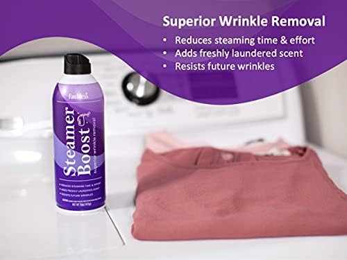 Spray Quitarrugas Faultless Steamer Boost (Paquete de 2) - Reductor de Arrugas para Ropa, 15 oz (425g) con Fragancia a Ropa Limpia - imagen 3