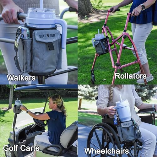 Bolsa de Movilidad Goat Tote con Soporte para Taza para Rollator, Andadera o Silla de Ruedas Easy To Use Products 765 - imagen 5