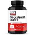 Cápsulas Force Factor Zinc L-Carnosine para la Salud Digestiva y Gástrica, Suplemento Vegano, No GMO, Sin Gelatina, 120 Cápsulas - imagen 1
