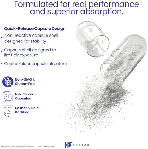 Healthfare Benfotiamina 600mg | 200 Cápsulas Veganas | Absorción Mejorada | Apoya la Salud General | Mayor Biodisponibilidad - imagen 4