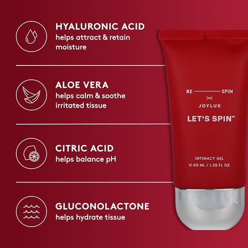 Gel Hidratante Joylux Mini LET’S SPIN™ a Base de Agua | Suavizante y Humectante | Con Ácido Hialurónico y Aloe Vera (1.35 fl oz) - imagen 3