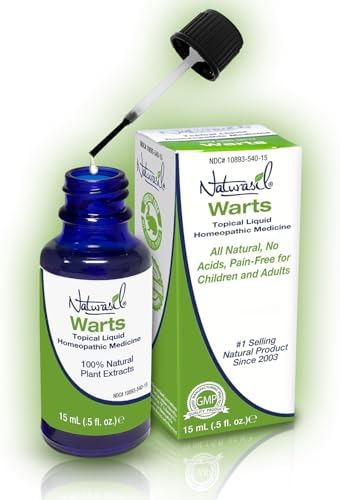 Naturasil Eliminador de Verrugas para Niños y Adultos | Fórmula Tópica a Base de Plantas con Thuja, Árbol de Té y Aceite de Ricino | Suave y Sin Yodo - imagen 1