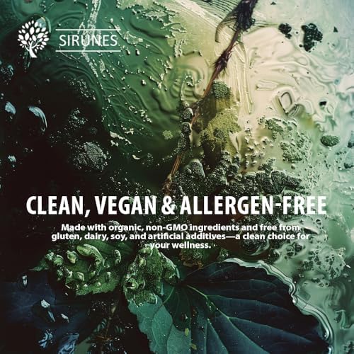 Gotas Herbales SIRUNES de Mullein con Clorofila, Musgo Irlandés, Espirulina y Saúco – 4 fl oz – Suplemento Diario para la Salud Respiratoria e - imagen 5