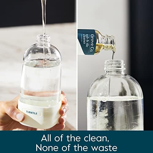 Grove Co. Limpiador para Baños y Azulejos, Recarga Concentrada (6 x 1 Fl Oz), Suministros de Limpieza Naturales, Fragancia Natural de Naranja y - imagen 4