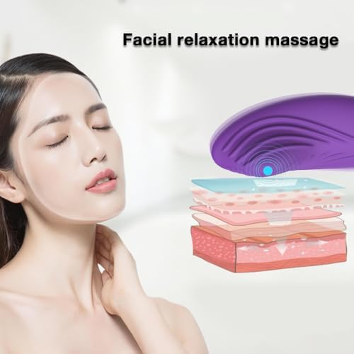 Masajeador Personal Multifuncional EWEMDAI para Mujer, Herramienta de Masaje de Cuello, Hombros y Cuerpo, Alivio de Dolor TMJ (Púrpura) - imagen 4