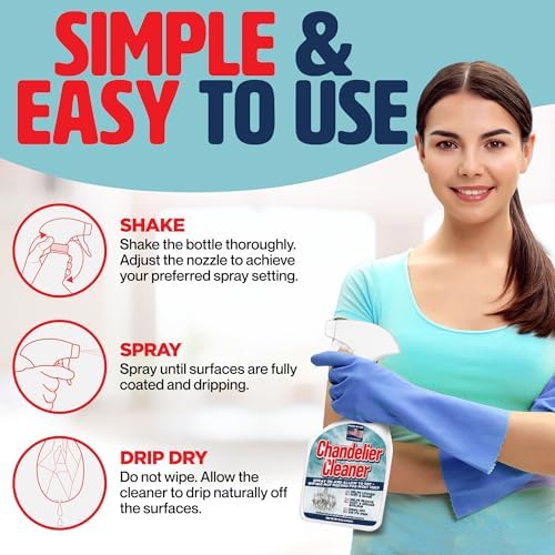 Limpiador de Candelabros Durabasics 32oz – Spray sin Enjuague para Suciedad y Manchas – Limpieza de Vidrio sin Rayas – Uso Multi-Superficie – Hecho - imagen 2