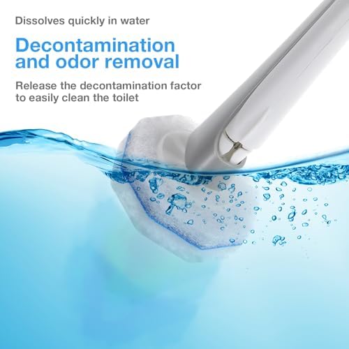 Recargas de 50 Piezas para GanLiving Toilet Wand, Compatibles con Clorox, Almohadillas de Limpieza Desechables, Duraderas y con Fragancia Fresca - imagen 3