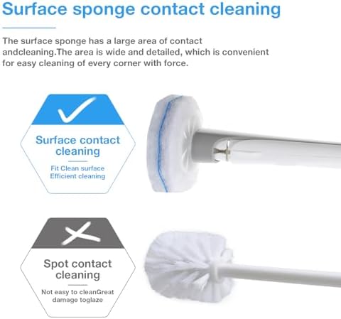 Recargas de 50 Piezas para GanLiving Toilet Wand, Compatibles con Clorox, Almohadillas de Limpieza Desechables, Duraderas y con Fragancia Fresca - imagen 4