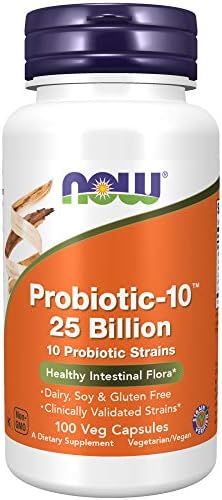 NOW Foods Probiotic-10 25 Mil Millones, 100 Cápsulas Veganas - imagen 1