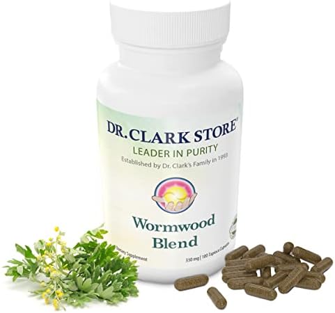 Cápsulas de Superblend de Dr. Clark con Ajenjo - Vegetariano 330 mg, 100 Cápsulas - Ajenjo sin Conservadores Artificiales, Combinación con Quassia - imagen 1