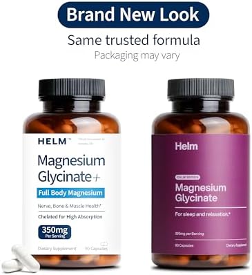 Glicinato de Magnesio Puro - Magnesio para Sueño, Estrés, Soporte Muscular y Nervioso - Alta Absorción, No GMO, Vegano - 90 Cápsulas (350mg) - imagen 2